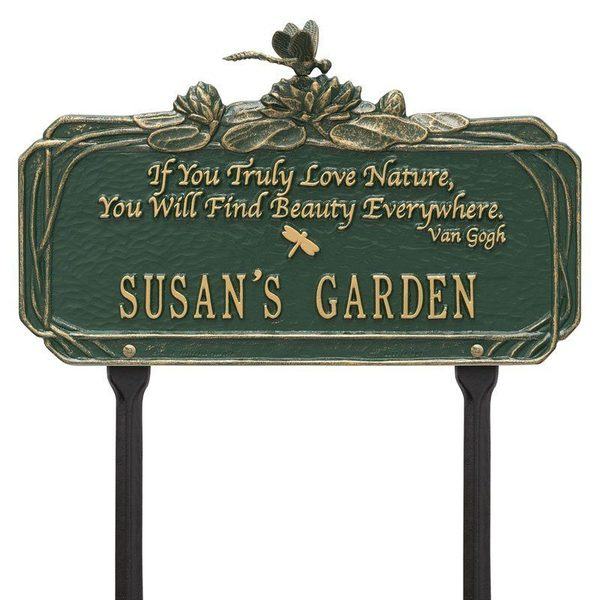 Dragonfly Beauty Green Dedication Plaque